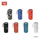 Parlante Portatil T&g Tg-531 Bluetooth Stereo Radio Fm Color Negro