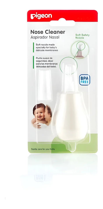 Aspirador Nasal Saca Mocos Con Deposito Pigeon Color Beige