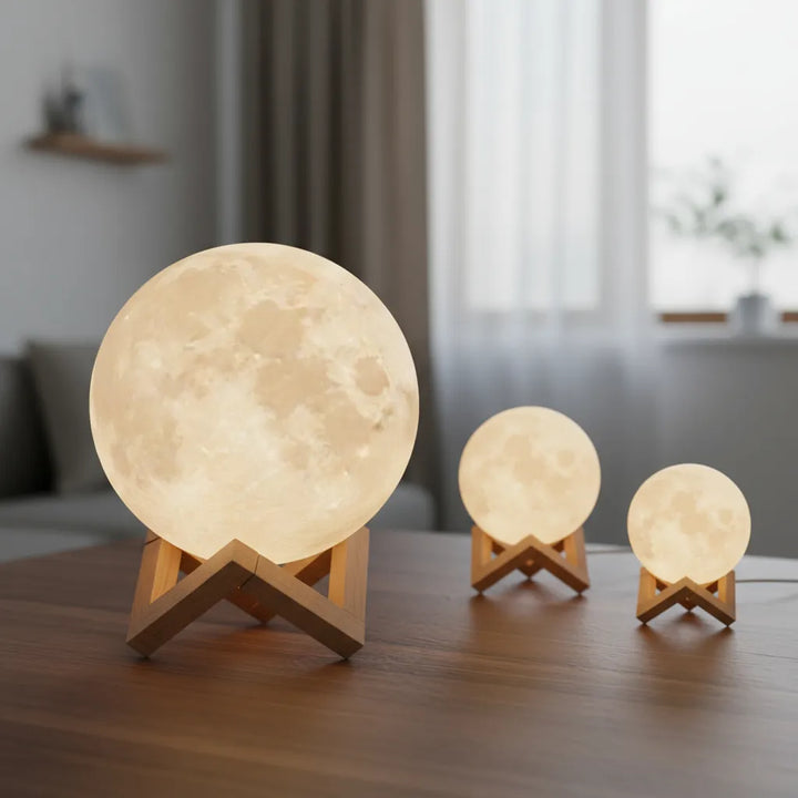 Humificador Difusor Aroma Lámpara Luna Luces Led Eléctrico - Segun Disponibilidad