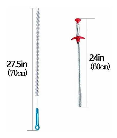 Desatascador De Desagües Y Limpiador De Tuberías - Pack De 6