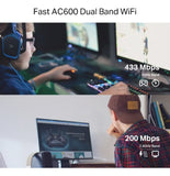 Adaptador Wifi Tp-link Pci Express Dualband Ac600 Archer T2e