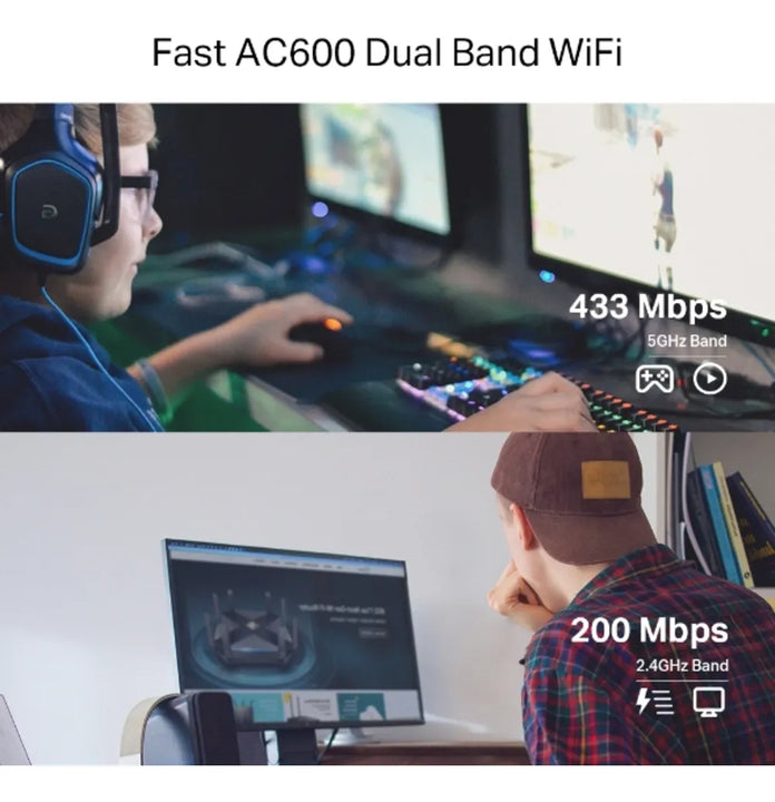 Adaptador Wifi Tp-link Pci Express Dualband Ac600 Archer T2e