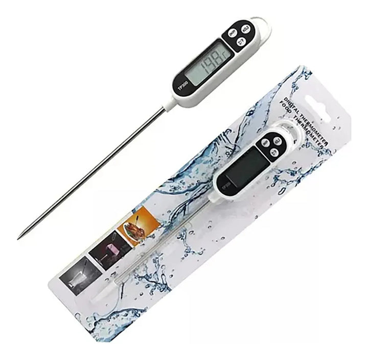 Termometro Digital Alimentos Comida Sonda Carnes Temperatura Color Blanco