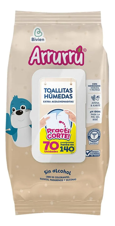Toallitas Arrurru Avena X70