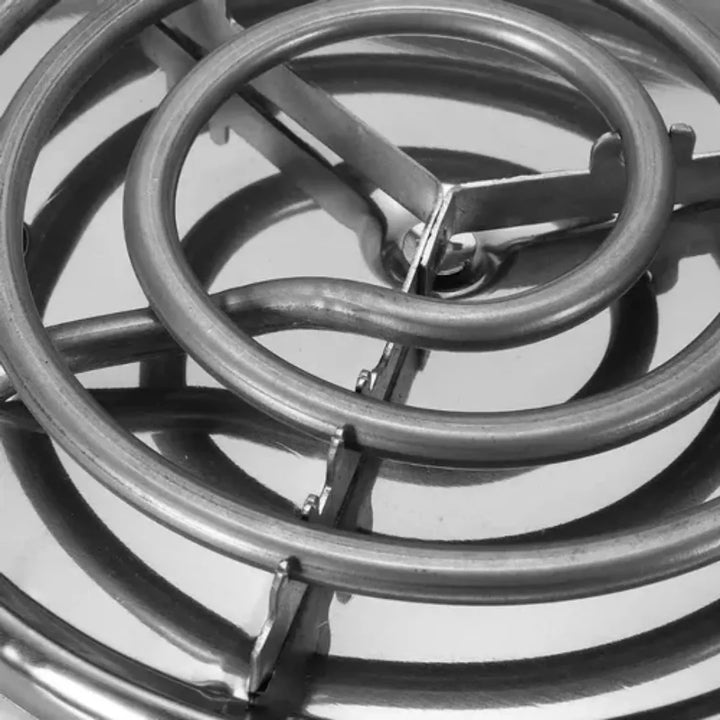 Estufa Eléctrica 2 Puestos 5 Niveles De Temperatura 2000w Co Blanco