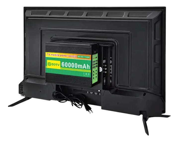 Televisor 32 Pulgadas Solar Batería 60000mah Control Remoto