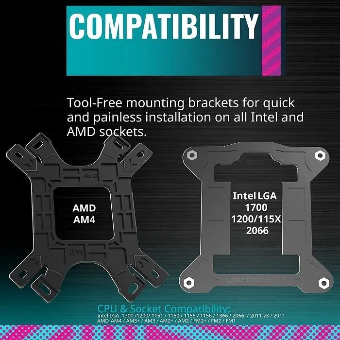 Cooler Cpu Cooler Master Hyper 212 Rgb Black Amd Intel