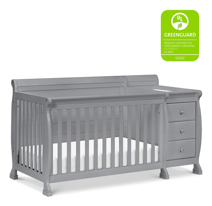 Combo Cuna Y Cambiador Convertible 4 En 1 Con 4 Alturas Ajus