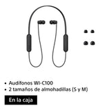 Audífonos Sony Internos Inalámbricos Wi-c100 Color Negro