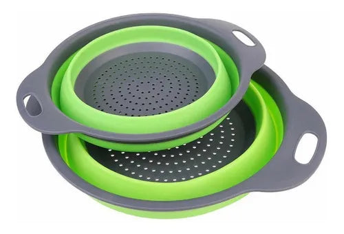 Colador De Silicona Plegable 24cm Con Asas Vonne