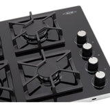 Estufa De Empotrar Tandoori Cristal Gas Natural Haceb 9002295 Color Negro