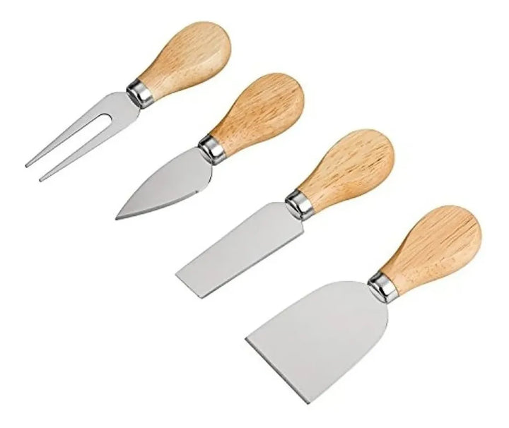 Set 4 Cuchillos De Quesos Mini Cuchillo Acero Inoxidable L54