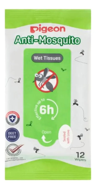 Toallitas Húmedas Pigeon Antimosquito - 12und
