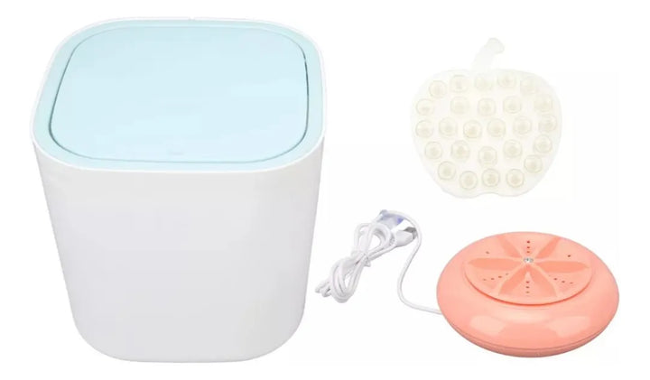 Mini Lavadora De Ropa Interior Portátil / Carga Usb Blanco