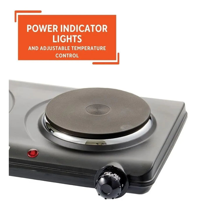 Estufa Eléctrica Portátil Cocina Dos Puestos Imusa 1500watts Imusa