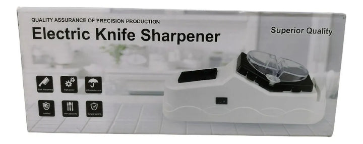 Afilador Cuchillos Tijeras Eléctrico Multifuncional Cocina Color Blanco