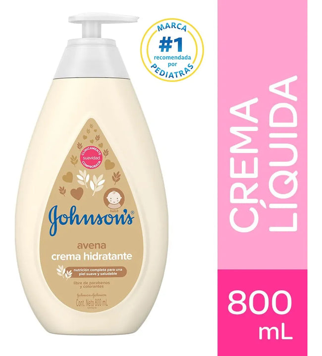Crema Corporal Bebé Johnson's Avena 800 Ml