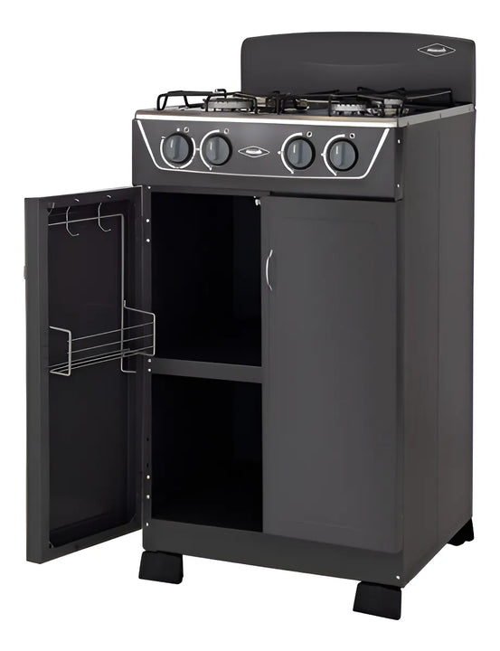 Estufa Romero Gabinete Torre Mixta 3x1 Gas Propano Plata Tipo de conexión Gas envasado