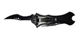 Cuchillo Navaja Táctico Supervivencia Daga Plegable Metal Negro