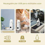 Calentador Tetero Biberones Portatil Recargable Blanco