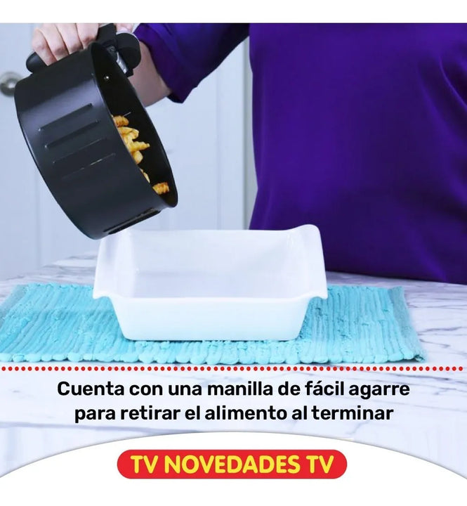 Freidora De Aire 3.2 Litros Digital Breivon Air Fryer Negro