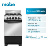 Estufa De Psio A Gas 52 Cm Inox Mabe Emc5150snx1