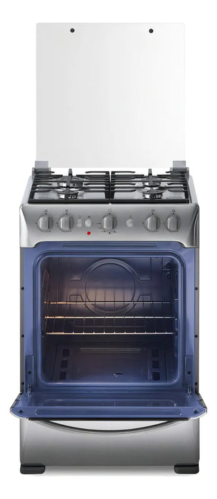 Estufa De Piso Indurama Granada 24 4 Puestos Grill Color Gris