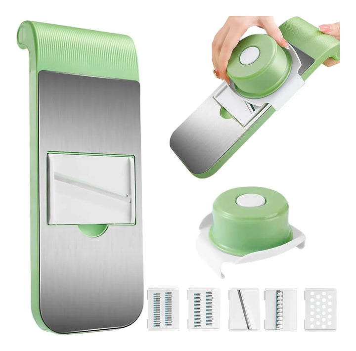 SlicyPro Cortador y Rebanador 6 en 1 con Diseño Seguro para Dedos