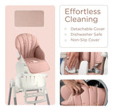 Silla Alta Plegable 3 En 1 Para Bebé 7 Alturas 4 Reclinables