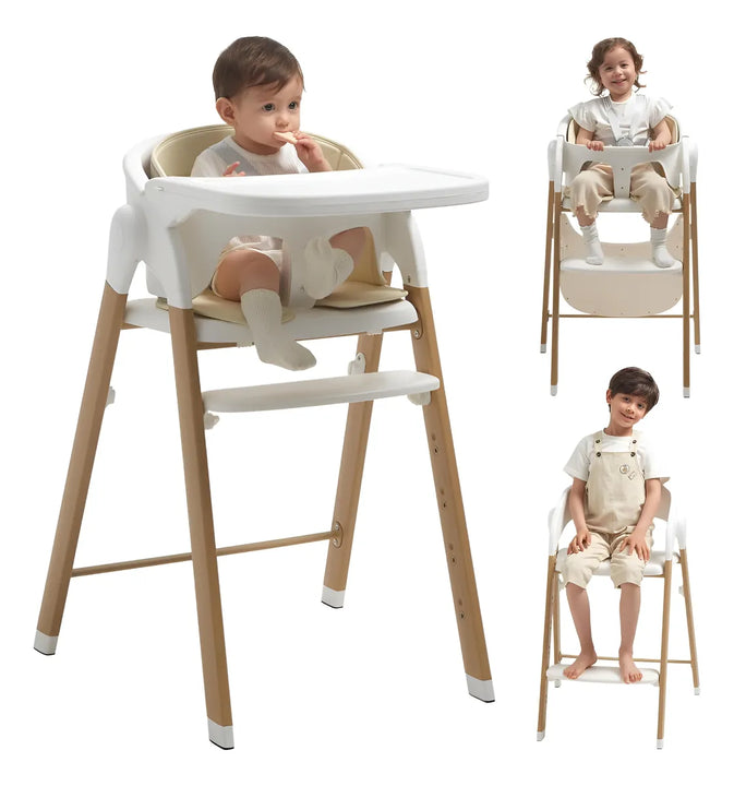 Silla Alta Para Bebés Y Niños Ajustable Y Fácil De Limpiar
