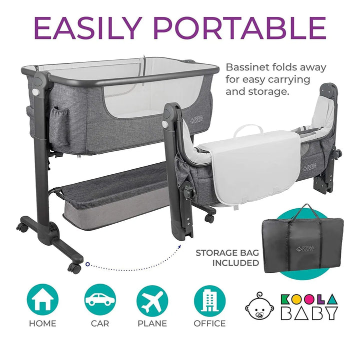 Cuna Portátil Plegable Para Recién Nacido Con Cesta De Almac