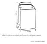 Lavadora Zoü 14 Kg Digital Negra Color Negro