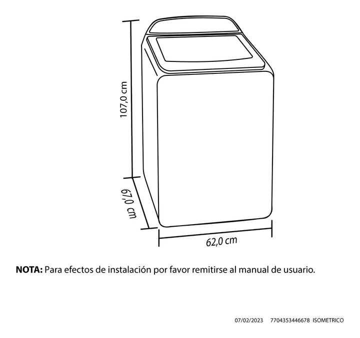 Lavadora Zoü 14 Kg Digital Negra Color Negro