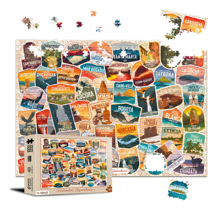 Rompecabezas 1000 Piezas Colombia Legendaria (ing500)