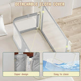Cuna Portátil 3 En 1 Para Bebé Cama Lateral Ajustable Gris