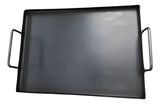 Plancha Asar 60x40cm Metalica Carnes Arepas Hamburguesas Negro