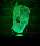 Lámpara Led Batman Guasón Joker Holograma Decoración Regalo Negra