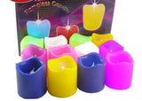 6 Velas Led Multicolor Pilas Navideñas Luz Rgb Iluminación