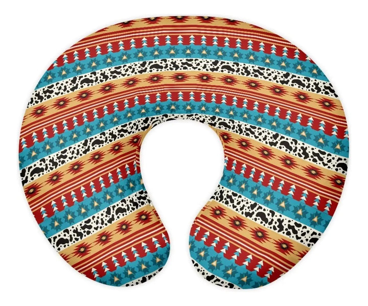 Funda De Almohada De Lactancia Azteca A Rayas