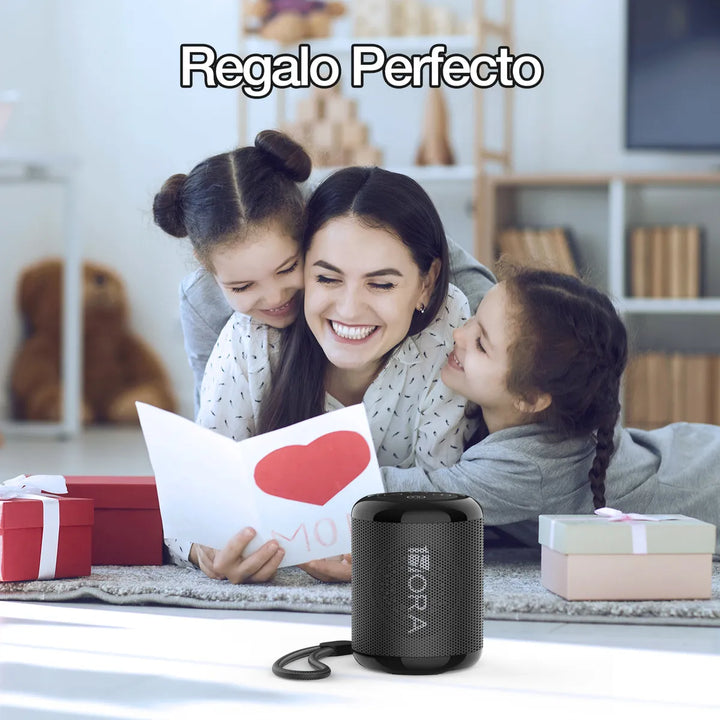 1hora Mini Bocina Portátil Bluetooth Boc062 Negro Inalámbric