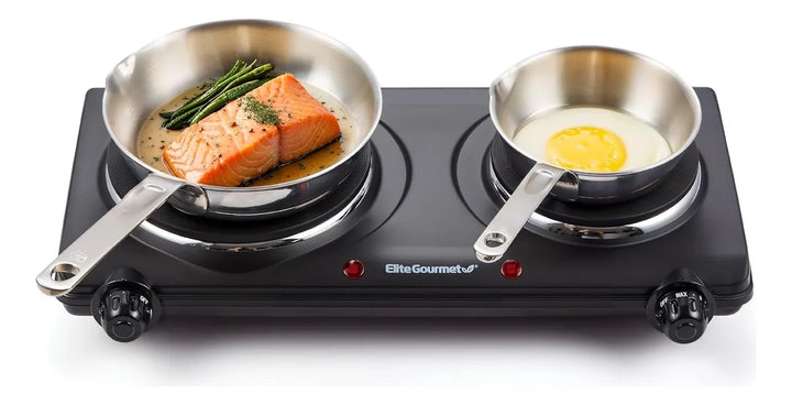 Estufa Eléctrica Portátil Cocina Dos Puestos 1700 W Bgs102b Color Negro