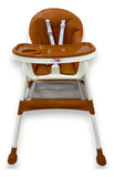 Silla De Comer 3 En 1 Kidshop Cy006 Plegable Marrón
