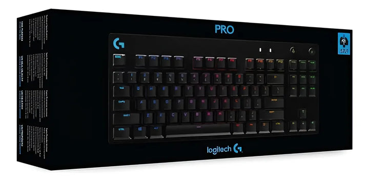Teclado Logitech G Pro Rgb Switch Gx Clicky Blue Gaming Idioma inglés EE. UU.