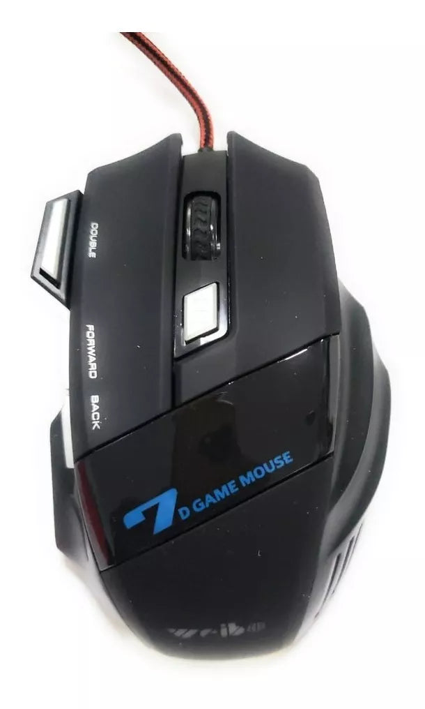 Mouse gamer de juego Weibo X7 3200 dpi negro