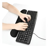 Pad Gel Soporte Teclado Pc Soporte Ergonómico Negro