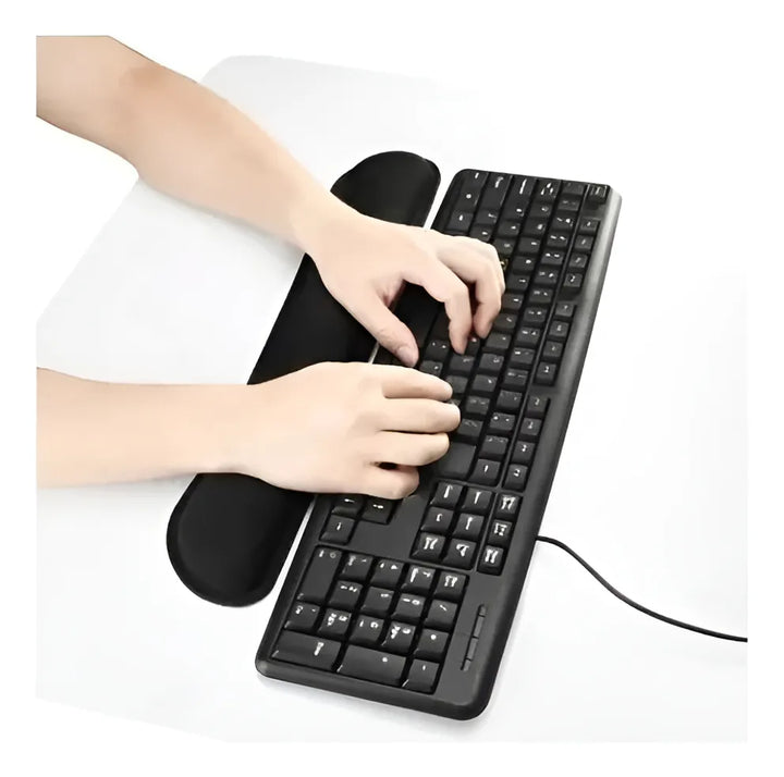 Pad Gel Soporte Teclado Pc Soporte Ergonómico Negro