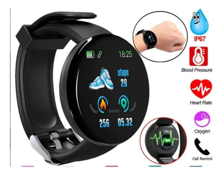 Smartwatch Reloj Inteligente D18 Heart Rate Modelo 2022
