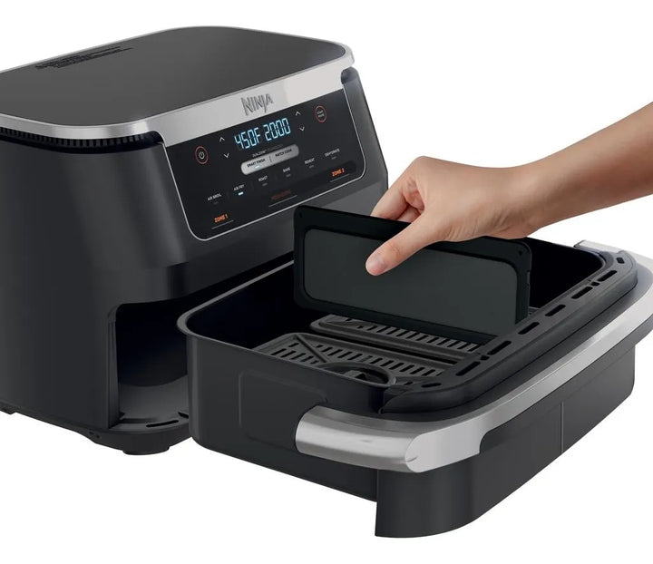 Freidora Ninja Doble Canasta 6 En 1 Capacidad 6.6lt Airfryer Negro