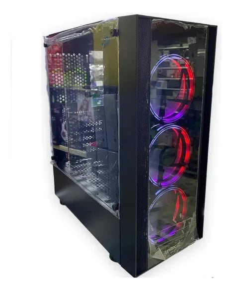 Chasis Gamer Unitec Vidrio Templado Compatible Atx-mini Negro