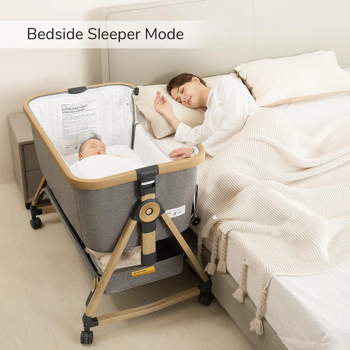 Moisés Y Cama De Noche 3 En 1 Para Bebé Altura Ajustable